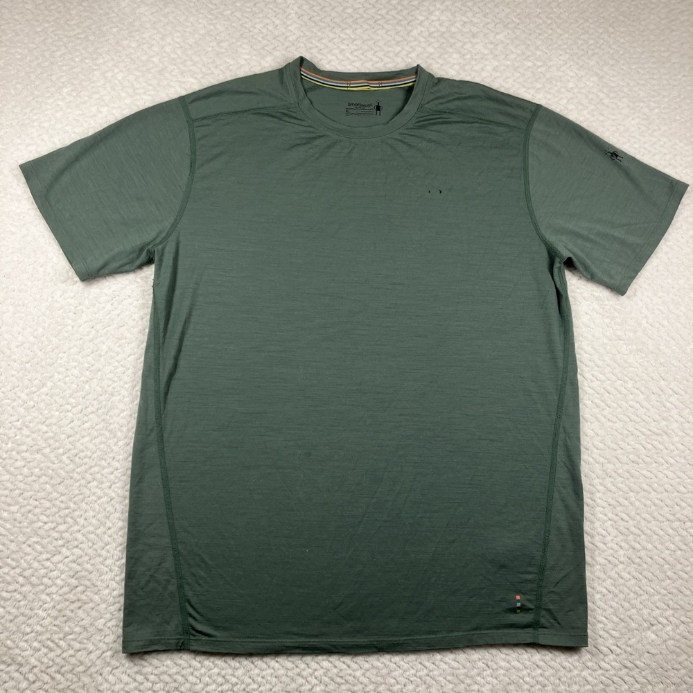 Smartwool Mens Merino 150 Base Layer T-Shirt Green XL Flaw